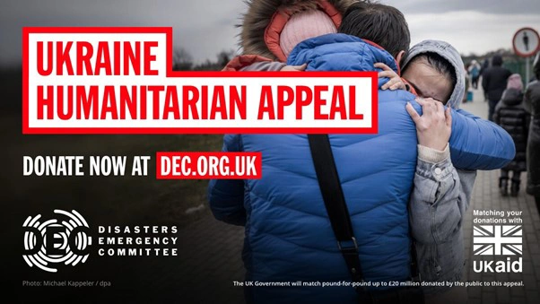 Post Office supports the Disasters Emergency Committee’s Ukraine humanitarian appeal
